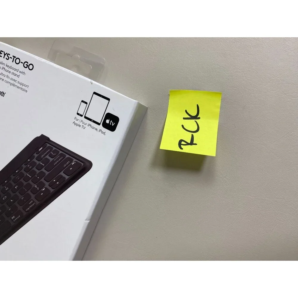NEW Logitech Keys-To-Go Ultra Slim Bluetooth Keyboard For iPhone/iPad/Apple TV